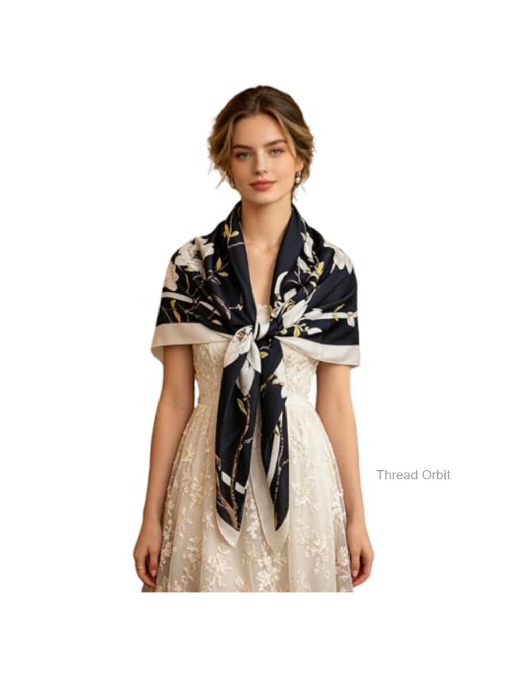 Large Square Satin Silk Scarf Hair Wrapping Night Sleep Headscarf